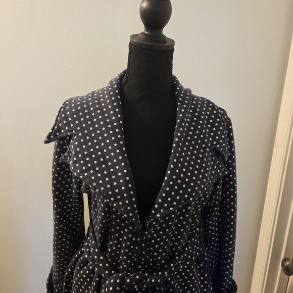Effie's Heart Blue Polka Dot Coat. - Picture 2 of 8
